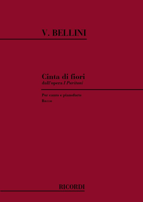 I Puritani: Cinta Di Fiori - Per Basso E Pianoforte - pro zpěv a klavír